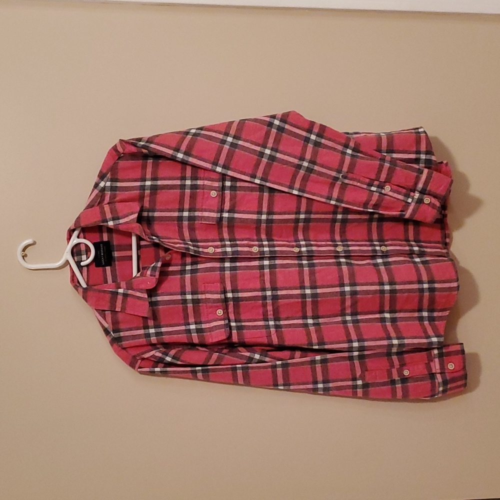 Lucky Brand Red Flannel Shirt